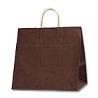 ヘイコー 手提 紙袋 マチ広 25CB 34-1 未晒 クラフト 焦茶 34x22x32cm 50枚