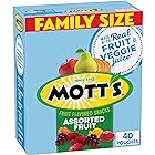 Mott 's Medleys Fruit Flavored Snacks、様々なフルーツ、値パック