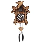 リズム(RHYTHM) 鳩時計 掛け時計 【 日本製 】 Made in Japan 本格的ふいご式 木 茶色 54.0(重錘含まず)×30.5×16.5cm カッコーメイソンR 4MJ234RH06 ブラウン