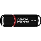 ADATA USBメモリ 64GB USB3.0 キャップ付 ブラック AUV150-64G-RBK