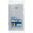 日本サニパック 保存袋 規格袋 透明 3号 100枚 0.03 L03