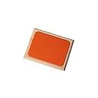 KATOMOKU 無垢材一枚板と天然皮革による贅沢捺印マット 45°面 オレンジ km-04