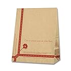 シモジマ ヘイコー 紙袋 食品袋 ケーキバッグ 大 ルバン 18x10.5x22cm 100枚 ルバン レッド