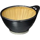 小鉢（変形） 黒釉納豆すり鉢 [150 x 130 x 68mm] 和食器 料亭 旅館 飲食店 業務用