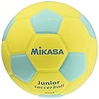 ミカサ(MIKASA) ジュニア サッカーボール 4号 スマイルサッカー (小学生用) 約180g イエロー/グリーン 貼りボール SF4J-YLG 推奨内圧0.10~0.15(kgf/?)