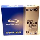HIDISC BD-R 25GB 4倍速対応 5枚 録画用 ブルーレイディスク HD BD-R4X5PN