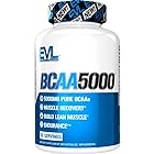 Evlution Nutrition(エボリューションニュートリション) BCAA5000, 必須アミノ酸 筋肉を鍛える BCAAs5g含有 カプセル(30回分)