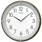 セイコークロック(Seiko Clock) 掛け時計 自動点灯 電波 アナログ 夜でも見える 茶 メタリック KX203B