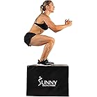 サニーヘルス&フィットネス(Sunny Health & Fitness) 3-in-1ソフトフォームプリオボックス ブラック ジャンピングエクササイズ プリオメトリックトレーニング 高さ調整可能 NO.072