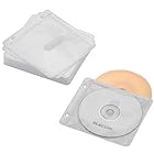 エレコム DVD BD CDケース 不織布 両面収納2穴付 30枚入 60枚収納可 ホワイト CCD-NBWB60WH