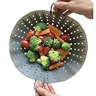 cozymomdeco スチームストーブ 野菜蒸し器 直径25cm シリコンスチーマー グレー