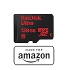 【Made for Amazon認定取得】 SanDisk 128GB microSDXCカード (スピードクラス Class10, UHS-I, 最大転送速度: 48MB/s)