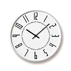 レムノス 掛け時計 アナログ エキクロック アルミニウム 白 eki clock TIL16-01 WH Lemnos 直径:25.6㎝