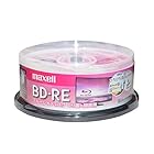 マクセル(maxell) 録画用 BD-RE 標準130分 2倍速 ワイドプリンタブルホワイト 25枚スピンドルケース BEV25WPE.25SP