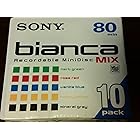 SONY ソニー MD bianca 80min 10pack Recordable MiniDisc MIX