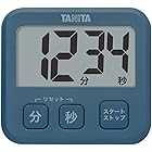 タニタ キッチン 勉強 学習 タイマー マグネット付き 大画面 薄型 ブルー TD-408 BL