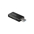 バッファロー BUFFALO USB3.0 microSD/SDカード専用カードリーダー ブラック BSCR27U3BK