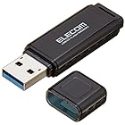 エレコム USBメモリ 64GB USB3.0 Windows/Mac対応 キャップ紛失防止 ブラック MF-HSU3A64GBK