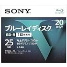 SONY ソニー ブルーレイ BD-R 1回録画用　25GB　 Vシリーズ 20BNR1VLPS4 (20枚入)