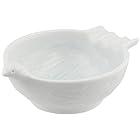 白山陶器 ナッツボール 白 (約)14×10.5×5.5cm とり 波佐見焼 日本製