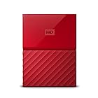 WD HDD ポータブル ハードディスク 2TB USB3.0 レッド 暗号化 パスワード保護 ( PS4 / PS4pro 対応) 3年保証 My Passport WDBYFT0020BRD-WESN