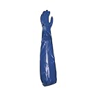 [デルタプラス] PETRO VE766 PVC耐化学品・耐油ロング手袋 全長約62cmで腕全体をカバー 高耐油性・耐薬品性 ブルー Lサイズ