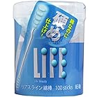 【3個セット】LIFE リアスライン綿棒 硬め仕上げ 100本入×3個