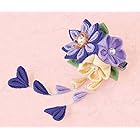 Panami パナミ タカギ繊維 手芸キット 『京ちりめん つまみ細工 花束のブローチ LH-124 紫』