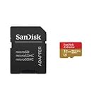 サンディスク 32GB・UHS Speed Class3（Class10）対応microSDHCカード「エクストリーム」（SD変換アダプタ付）（データ復旧ソフト特典クーポン付）　SDSQXVF-032G-JN3MD