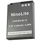 NinoLite EN-EL12 互換 バッテリー ニコン COOLPIX A900 S9900 P9700 P9500 等対応 enel12_t.k.gai