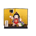 [薬師窯] 五月人形 日本製 端午の節句 ミニ コンパクト 手のひらサイズ 陶器 錦彩 鉞持ち金太郎