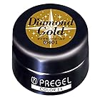 PRE GEL カラーEX ダイヤモンドゴールドCE401 UV/LED対応 カラージェル