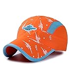 [コネクタイル] 夏 メッシュキャップ キッズ 軽量 速乾性 帽子 子供 男の子 女の子 UV プロテクション キャップ 調整可能 オレンジ