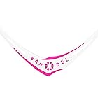 BANDEL(バンデル) クロスネックレス(ホワイト×ピンク) ひも長さ40cm、ひも太さ1.8mm 2017年モデル
