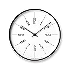 レムノス 掛け時計 電波 アナログ 木枠 時計台の時計 アラビック φ300 KK17-13 A Lemnos