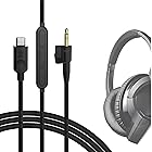Geekria ケーブル USB-C Digital to Audio 互換性 オーディオコード ボーズ Bose Around-Ear AE2, AE2i, AE2w ヘッドホンケーブル、Type-C に適合する インラインマイクと音量コントロ