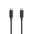 Anker PowerLine II USB-C & USB-C 3.1(Gen2) ケーブル(0.9m ブラック)【USB Power Delivery対応/USB-IF認証取得/超高耐久/10Gbps高速データ転送】 Galaxy S10 /