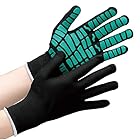 [ミドリ安全] ハイグリップ 滑り止め手袋 作業用 高グリップ 通気性 MHG134 ブラック×グリーン S 1双入