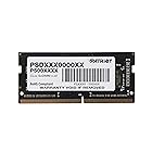 Patriot Memory DDR4 2400MHz PC4-19200 8GB SODIMM ノートパソコン用メモリ PSD48G240081S