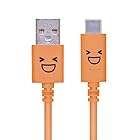 エレコム USB Type-A to Type-C 充電ケーブル15W 3A 急速充電 USB2.0準拠品 1.2m 【iPhone15 対応検証済】 オレンジ MPA-FAC12CDR