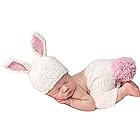 THE BLUEBERRY HILL(ブルーベリーヒル) ニューボーンフォト 帽子+パンツ セット ベビー コスチューム 新生児 Bunny Set PinkBunny