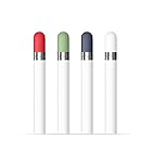 FRTMA Apple Pencil交換用キャップ, 4色セット：ミッドナイトブルー、白、ミント、レッド