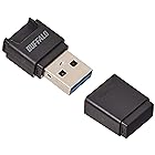 バッファロー BUFFALO USB3.0 microSD専用コンパクトカードリーダー ブラック BSCRM100U3BK