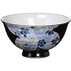 飯碗 おしゃれ : 有田焼 花染 茶碗(大)青 Japanese Rice bowl Porcelain/Size(cm) Φ12.6x6.5/No:757399