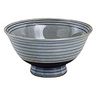 CtoC JAPAN 飯碗 おしゃれ : 有田焼 錆うずライン 茶碗(大) Japanese Rice bowl Pottery/Size(cm) Φ13.3x7/No:300403