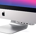 Satechi USB-C クランプハブ (シルバー) (2017/2019/2020 iMac/iMac Pro対応) USB-Cデータ USB-A3.0 Micro/SDリーダー (2021 iMacは非対応)