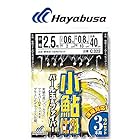 ハヤブサ(Hayabusa) C322 小鮎仕掛パール玉&ファイバー 3本鉤2セット 2号-0.4