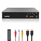 LONPOO DVDプレーヤー リージョンフリー HDMI/AV出力1080P CPRM再生可能 USB2.0入力 カラオケ用マイクジャック LEDディスプレイ PAL/NTSC対応 コンパクトDVDプレーヤーテレビ用 HDMI/AVケーブル付き