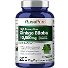NusaPure Ginkgo Biloba（イチョウ） Standardized Extract 240 mg Per Caps 200粒