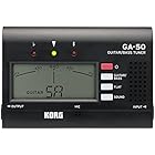 KORG(コルグ) ギター/ベース用チューナー GA-50 個人練習に最適 アウトプット有り 多弦ギター 多弦ベース フラットチューニング ロングスケールにも対応 135時間連続稼働 軽量 コンパクト